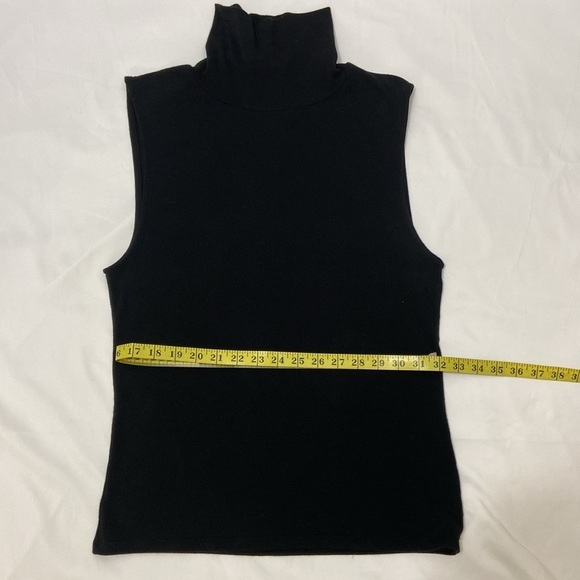 Vince, Women’s Black,Turtleneck, Armhole T-Shirt.Size-Large - Picture 5 of 10